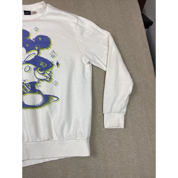 Disney sweatshirt Women’s Size Medium Mickey Mouse long sleeve crewneck - Picture 4 of 14